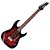 Guitarra Super Strato HSH Ibanez GRX70QA TRB Transparent Red Burst - Imagem 5