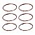 Kit com 6 Filetes de Celulóide em Madrepérola para Binding Ronsani 1650 x 6 x 1,5 mm para Luthier (06 Unidades) - Imagem 1