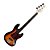 Baixo Jazz Bass Giannini GB-100 3TS/TT Standard 3-Tone Sunburst - Imagem 5