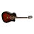 Violão Aço Elétrico Folk Giannini GF-1D CEQ BRB Performance Brown Red Burst - Imagem 4