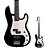 OUTLET │ Baixo 4 Cordas Jazz Precision Bass Michael BM608N Black com Bag - Imagem 1