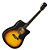 Violão Elétrico Aço Folk Cutaway Michael VMF361 SM Sunburst Mate Fosco - Imagem 5