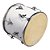 Repique de Anel de Madeira 30x12” PVC Samba Music 903AM BRW Branco Wood - Imagem 1