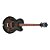 Guitarra Semi Acústica Ibanez Artcore AF55 TKF 5B-06 Transparent Black Flat com Tarraxas Meia Lua - Imagem 4