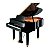 Piano de Cauda 1/4 Yamaha Grand Baby GB1K Polished Ebony com Banco - Imagem 1