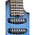 Guitarra Super Strato HSS Aria Pro II MAC-STD Metallic Blue Shade - Imagem 4