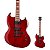 Guitarra SG ESP LTD VIPER-256 See Thru Black Cherry - Imagem 1