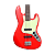 Baixo 4 Cordas Jazz Bass SX SJB62+/FR Fiesta Red com Bag - Imagem 2