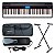 Kit Piano Roland GO-61P + Bag Estofada + Pedal Sustain G + Suporte em X - Imagem 1