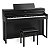 Piano Digital 88 Teclas Roland HP704 Charcoal Black com Estante e Banqueta - Imagem 1