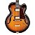 Guitarra Semi Acústica Tampo Flamed Maple Ibanez AF95FM AYS Antique Yellow Sunburst - Imagem 2