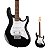 Guitarra Stratocaster HSS Tarraxas com Trava Cort G200 Black - Imagem 1