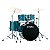 Bateria 22” 14” 12” 10” 16” com Kit de Ferragens Tama Imperialstar IP52H6 Hairline Blue - Imagem 1