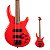 Baixo 4 Cordas Ativo Pré Markbass Captador Bartolini Cort C4 Deluxe CRD Candy Red - Imagem 1