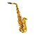 Sax Alto Eb Laqueado Dourado Shelter SGFT6430L com Case - Imagem 1