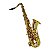 Sax Tenor Bb Laqueado Dourado Shelter SFT6435L com Porta Lira e Case - Imagem 1