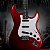 Guitarra Strato Captadores Noiseless Kent Armstrong EWA EWR200 MRD Metallic Red - Imagem 2