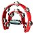 Pandeiro Meia Lua 10 Platinelas Duplas Premium TB-10 Vermelho - Imagem 1
