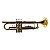 Trompete Bb Laqueado Dourado Klassic Wind FTR-100L com Estojo - Imagem 1