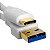 Cabo USB C/USB A 3.2 1,5m Controladora Pioneer UDG U98001WH Branco - Imagem 4