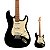 Guitarra Strato Captadores Alnico Benson Hardy 901 BK/AP Black com Bag - Imagem 1