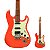 Guitarra Strato HSS Captadores Alnico Benson Hardy 902 FRD/MG Fiesta Red com Bag - Imagem 1