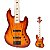 Baixo Ativo 5 cordas Jazz Bass Waldman DJJF455A SPSB Spalted Sunburst - Imagem 1