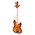 Baixo Ativo 5 cordas Jazz Bass Waldman DJJF455A SPSB Spalted Sunburst - Imagem 3