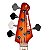 Baixo Ativo 5 cordas Jazz Bass Waldman DJJF455A SPSB Spalted Sunburst - Imagem 6