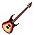 Guitarra Super Strato Tampo Flamed Waldman WM320F BRB Brown Burst - Imagem 5