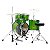 Bateria 22” 14” 10” 12” 16” Tama Stagestar ST52HG-LGS Lime Green Sparkle com Kit de Ferragens - Imagem 3