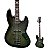 Baixo Ativo 4 Cordas Jazz Bass Waldman GJJ500A FBKB Flat Black Burst - Imagem 1