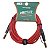 Cabo para Instrumentos P10/P10 5 metros Roxtone MGJJ110L5 Transparent Red - Imagem 1