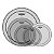 Kit de Peles Remo 12" 13" 16" 22" Transparente + 14" Porosa Pinstripe - Imagem 1