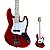 Baixo 4 Cordas Jazz Bass Shelter SHJB75 PRO Candy Apple Red - Imagem 1