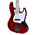 Baixo 4 Cordas Jazz Bass Shelter SHJB75 PRO Candy Apple Red - Imagem 2