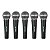 Kit 5 Microfones Cardióide Skypix SK-M58-5 com Case - Imagem 1