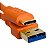 Cabo USB C/USB A 3.2 1,5 metros Controladora Pioneer UDG U98001OR Laranja - Imagem 3