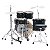 Bateria 22” 14” 10” 12” 16” Tama ImperialStar IP52H6WBN Blacked Out Black com Kit de Ferragens - Imagem 3