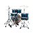 Bateria 22” 14” 10” 12” 16” Tama ImperialStar IP52H6W Hairline Blue com Kit de Ferragens - Imagem 3