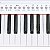 Teclado Infantil 61 Teclas Waldman WTS-100 WH Branco - Imagem 3