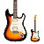 Guitarra Strato SX SST62+ HSH 3TS 3 Tone Sunburst com Bag - Imagem 1