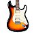 Guitarra Strato SX SST62+ HSH 3TS 3 Tone Sunburst com Bag - Imagem 2