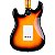 Guitarra Strato SX SST62+ HSH 3TS 3 Tone Sunburst com Bag - Imagem 4