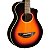 Violão Elétrico Aço Mini Yamaha APXT2 OVS Old Violin Sunburst com Bag - Imagem 2