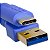 Cabo USB C/USB A 3.2 1,5 metros Controladora Pioneer UDG U98001LB Azul - Imagem 3
