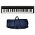 Kit Piano Digital Yamaha P-45B com Capa Estofada - Imagem 1