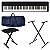 Kit Piano Digital Yamaha P-45B com Capa, Suporte e Banco - Imagem 1
