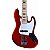 Baixo 5 Cordas Jazz Bass Shelter SHJB755 PRO Candy Apple Red - Imagem 2