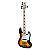 Baixo 5 Cordas Jazz Bass Shelter SHJB755 PRO 3 Tone Sunburst - Imagem 3